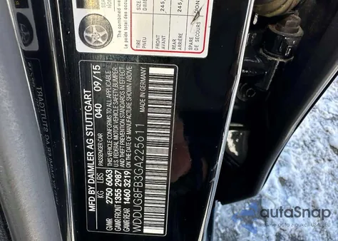 2016 Mercedes-Benz S 550 4Matic из США, поврежденный, VIN WDDUG8FB3GA225611